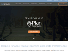 Tablet Screenshot of hostanalytics.com